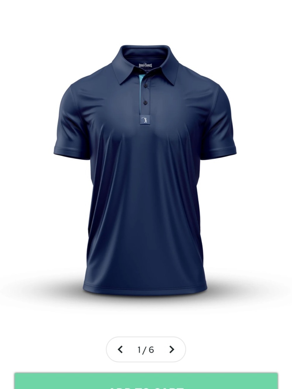 Men's Navy Performance Polo Shirt by BunkHaus